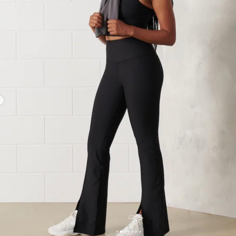 Abercrombie YPB split hem flare Yoga Pants